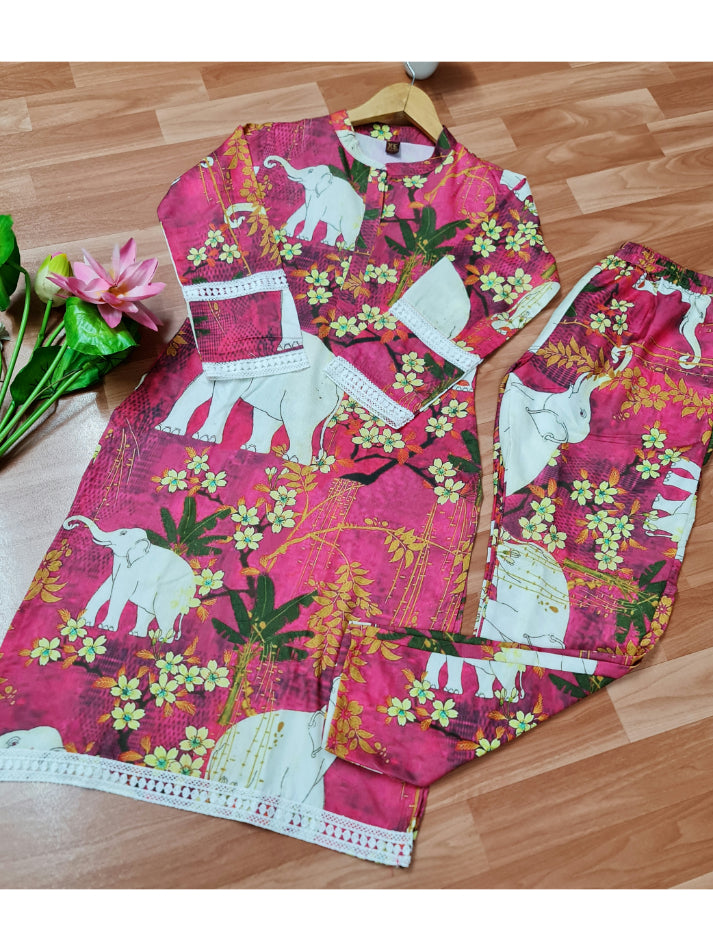 Elara Printed Crêpe Co-ord Set main image 0