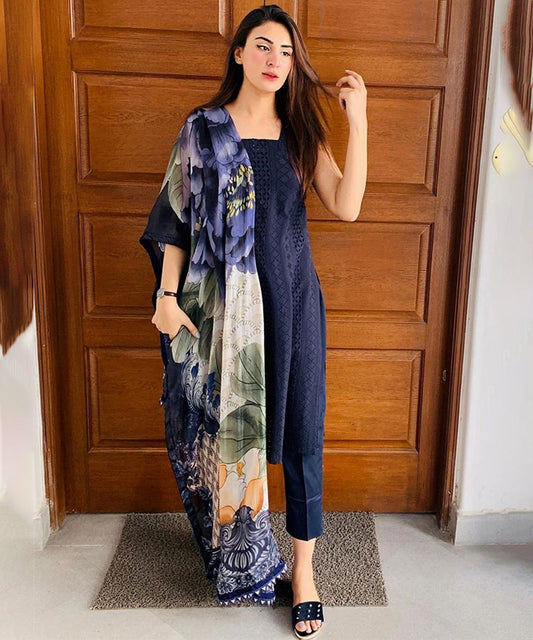 Glorious Rayon Straight Chikankari Embroidered Salwar Suit showcasing intricate detailing and elegant design